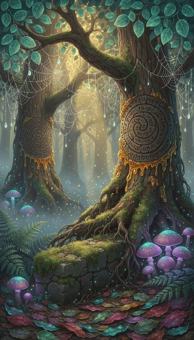 Free Enchanted Forest Scene Image - Enchanted, Forest, Magical ...
