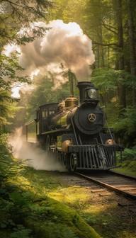 Free Steam Through Forest Image - Locomotive, Steam, Train | Download ...