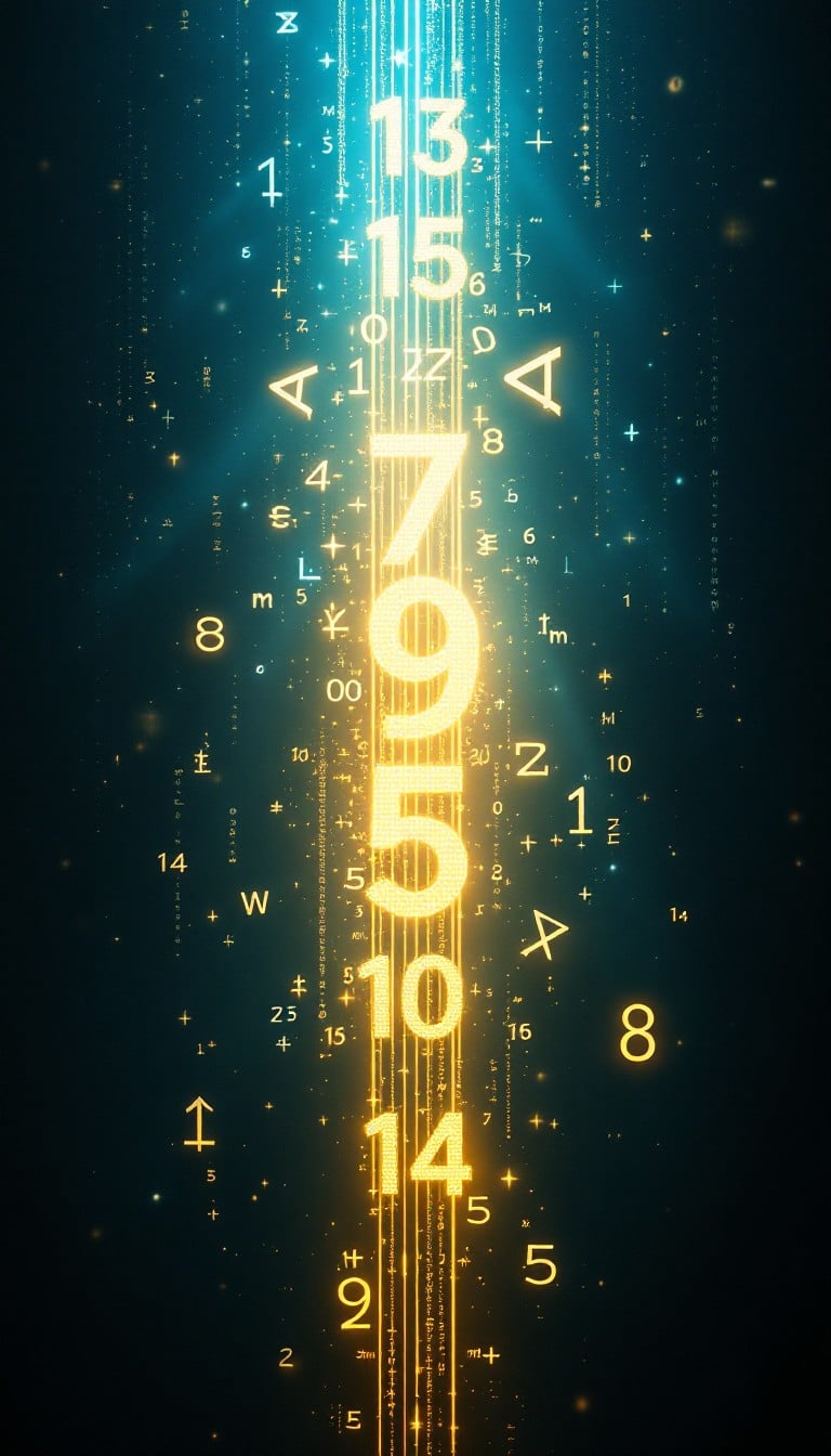 Free Glowing Mathematical Matrix Image - Numbers, Mathematical ...