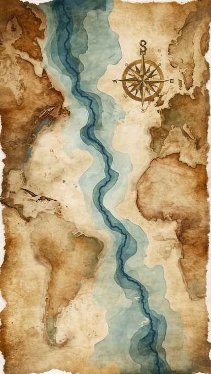 Free Ancient Navigation Journey Image - Watercolor, Map, Vintage ...
