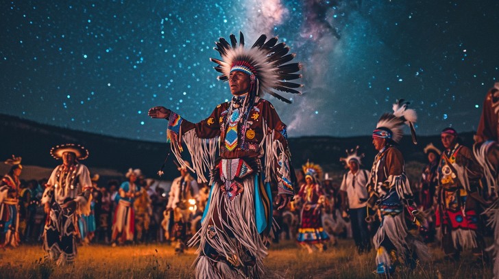 Download Nighttime Cultural Dance Image - Indigenous, Dance, Stars ...