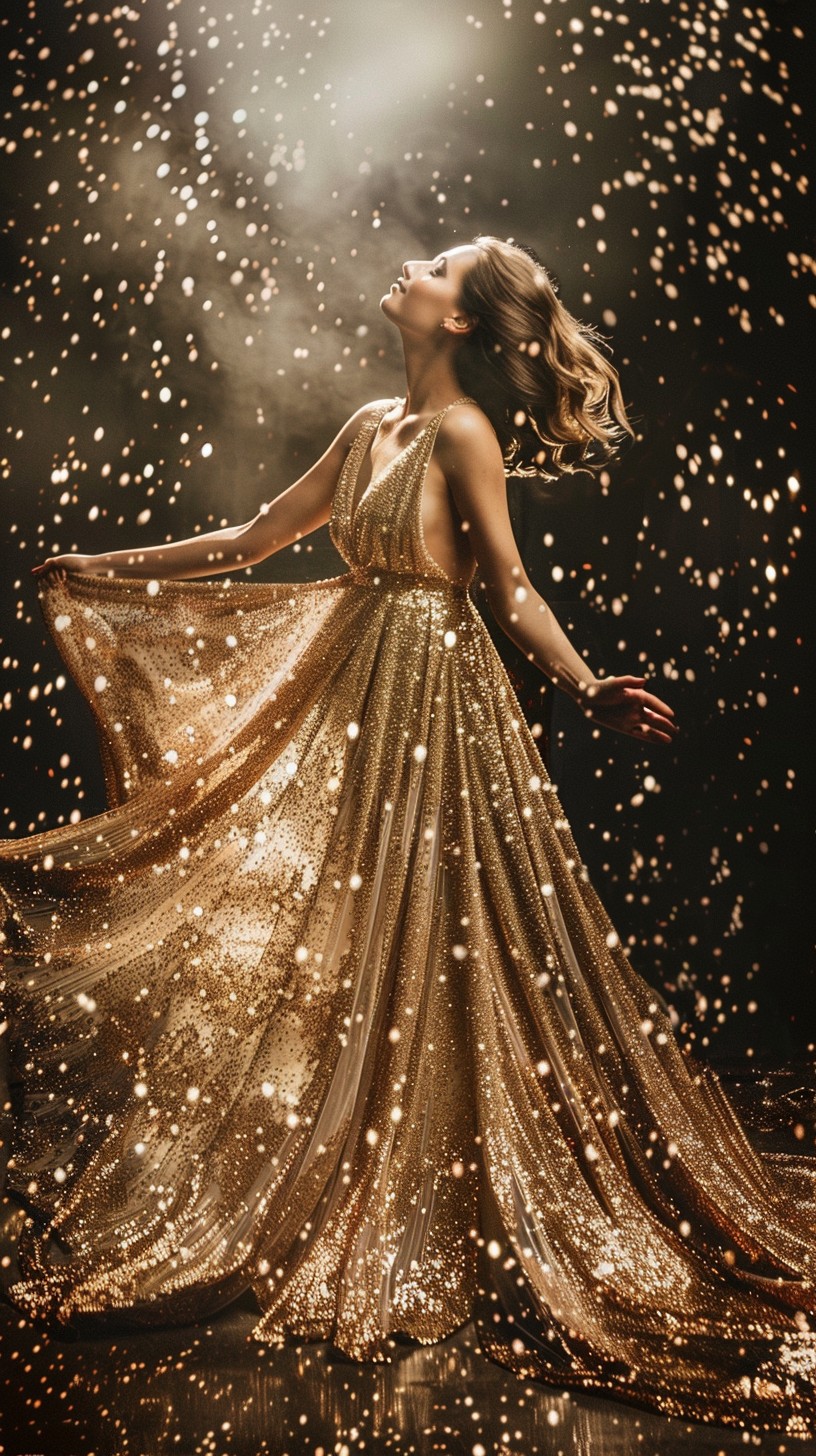 Free Elegant Evening Gown Image - Woman, Golden, Gown | Download at ...