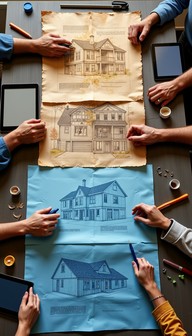 Free Blueprints Through Time Image - Blueprints, Architecture, Design ...