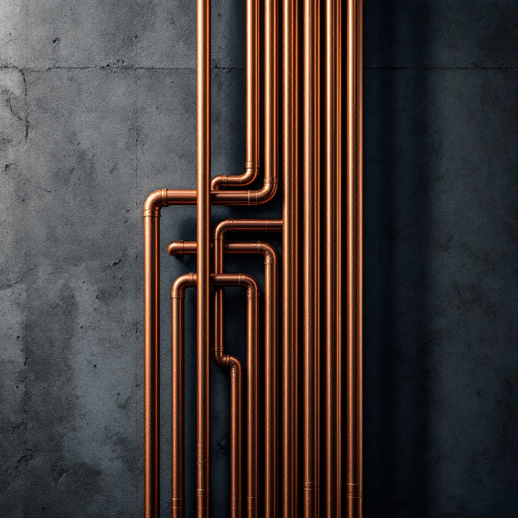 Free Copper Pipes Dance Image - Copper, Industrial, Geometric ...