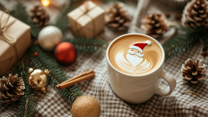 Free Festive Coffee Art Image | Download at StockCake
