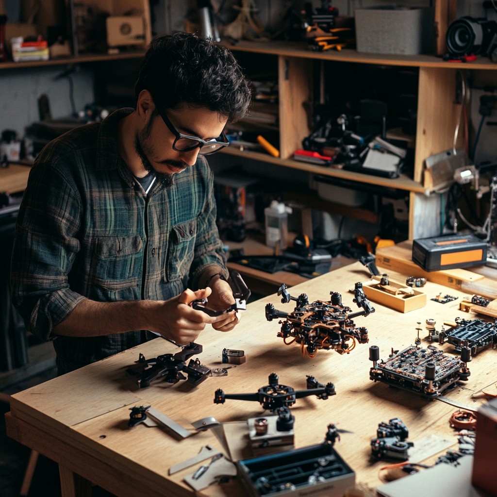 Free Man building robots Image - Workshop, Robotics, Man | Download at ...
