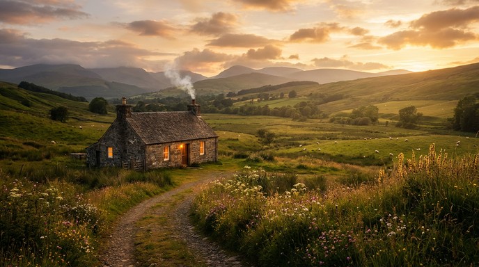 Free Countryside Dream Home Image - Cottage, Countryside, Landscape ...
