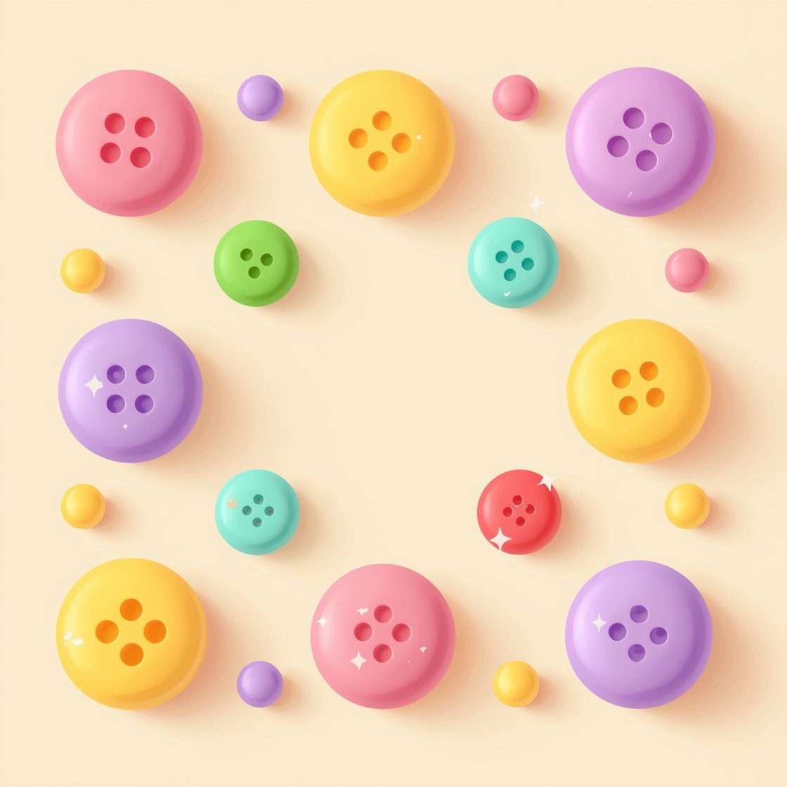 Free Rainbow Candy Buttons Image - Buttons, 3d, Illustration | Download ...