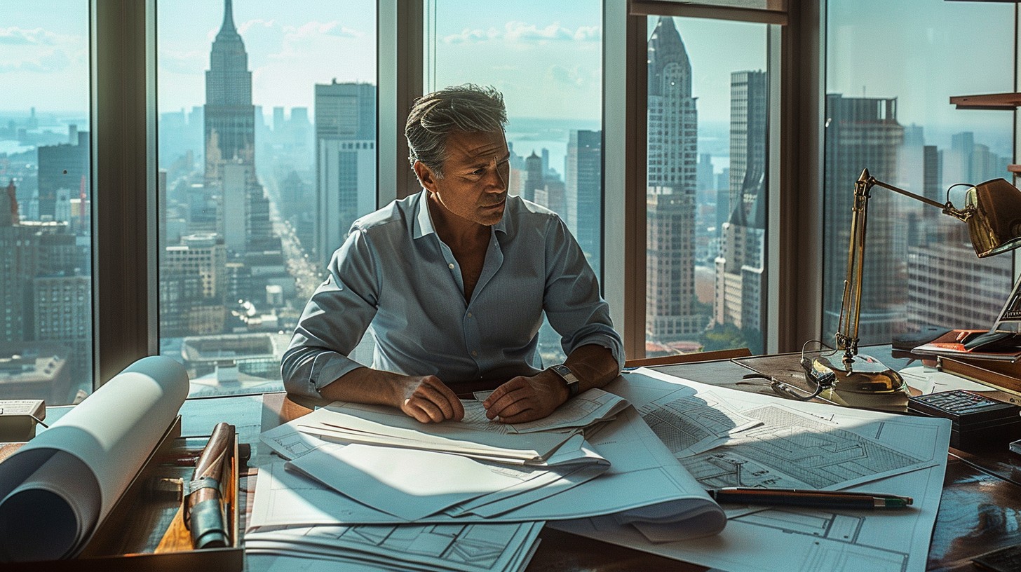 Free Architect's Urban Workspace Image - Architect, Office, Skyline ...