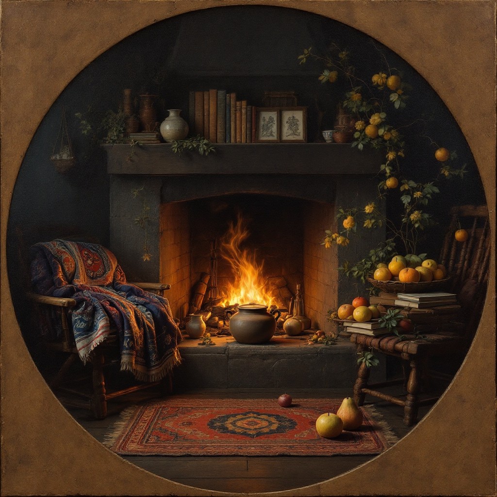 Free Hearth's Amber Embrace Image - Hearth, Fireplace, Cozy | Download ...