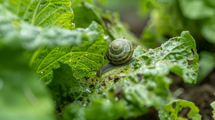 Free Snail on Leaf Image - Snail, Leaf, Nature | Download at StockCake