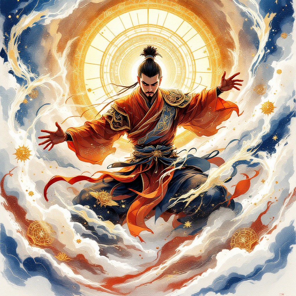 Free Celestial Warrior Ascends Image - Warrior, Martial, Mystical ...