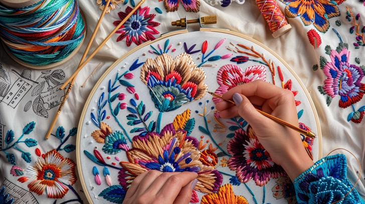 Free Intricate Embroidery Craft Image | Download at StockCake