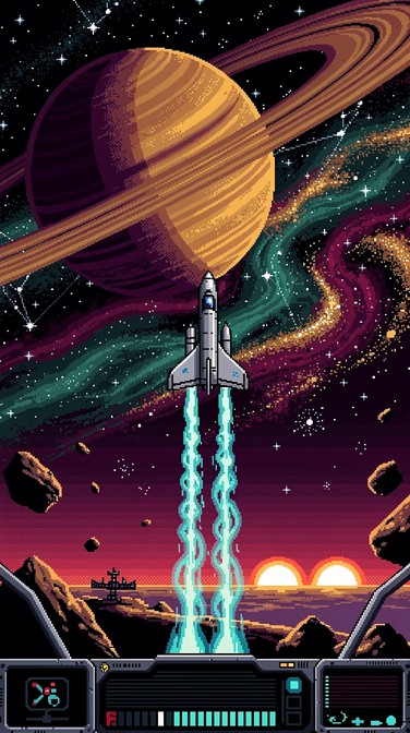 Free Retro Space Journey Image - Spacecraft, Space, Retro | Download at ...