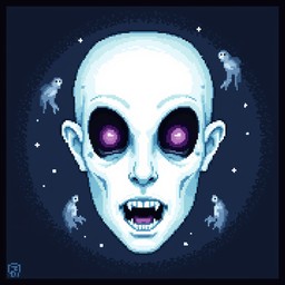 Free Ghostly Pixel Face Image - Pixelart, Haunting, Ghostly | Download ...