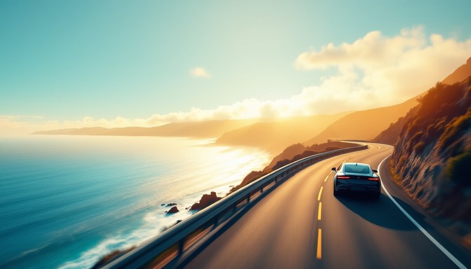 Free Coastal Journey Planning Image - Sunset, Coastal, Roadtrip ...