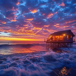 Free Sunset Beach House Image - Sunset, Beach, House | Download at ...