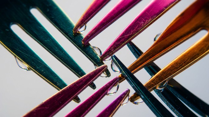 Free Colorful Fork Patterns Image - Forks, Colorful, Abstract ...