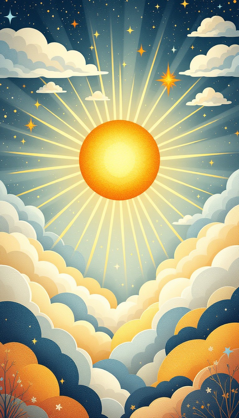 Free Radiant Dreamy Sun Image - Sun, Whimsical, Clouds | Download at ...