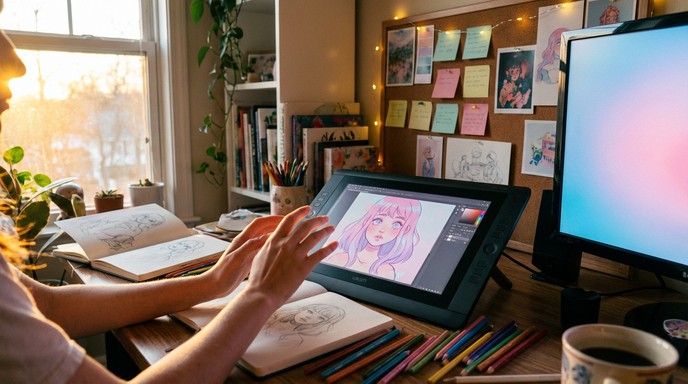 Virtual Creative Drawing Free Creative Worlds Merge Image - Digital, Artist, 3d | Download at ...