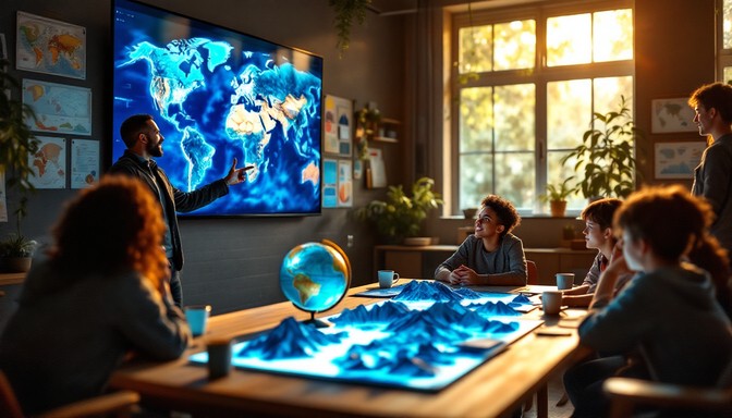 Free Exploring Digital Map Image - Education, Interactive, Students ...