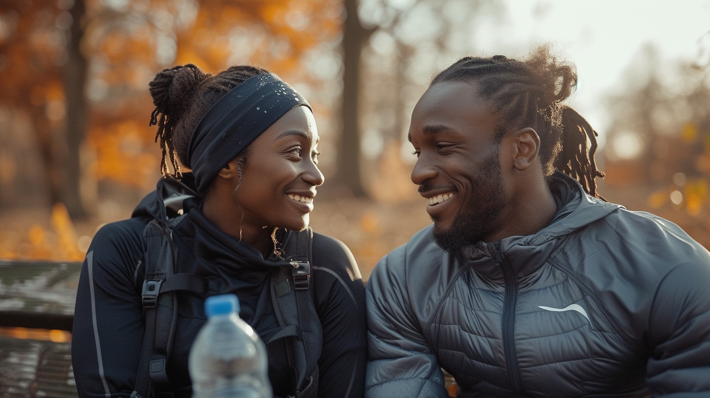 Free Joyful Autumn Encounter Image - Autumn, Couple, Joy | Download at ...