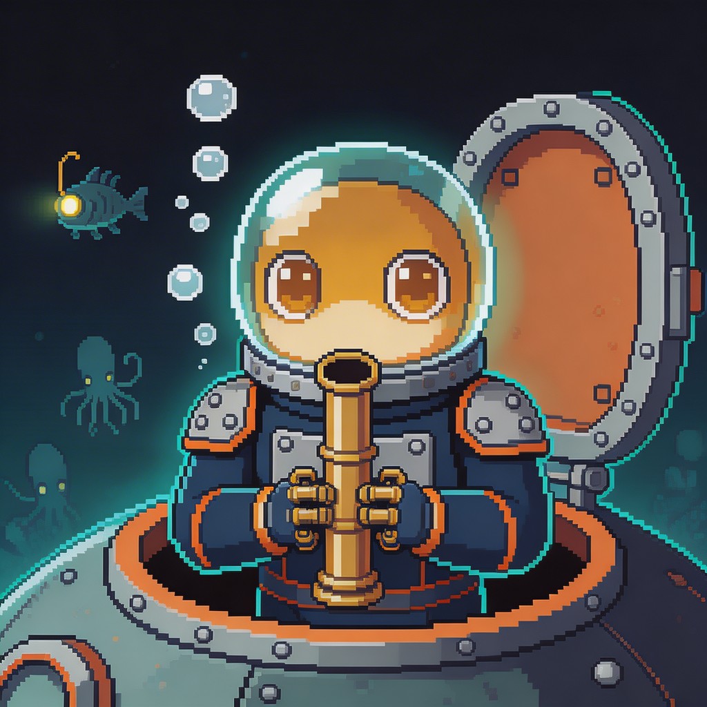 Free Deep Sea Explorer Image - Submarine, Pixel, Ocean | Download at ...
