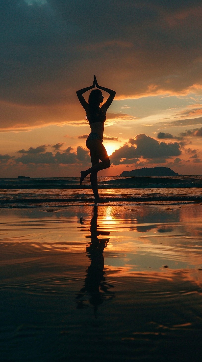 Free Sunset Yoga Pose Image - Sunset, Yoga, Silhouette | Download at ...