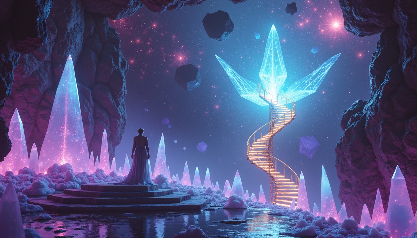 Free Ethereal Crystal Pathway Image - Crystals, Cave, Magical ...