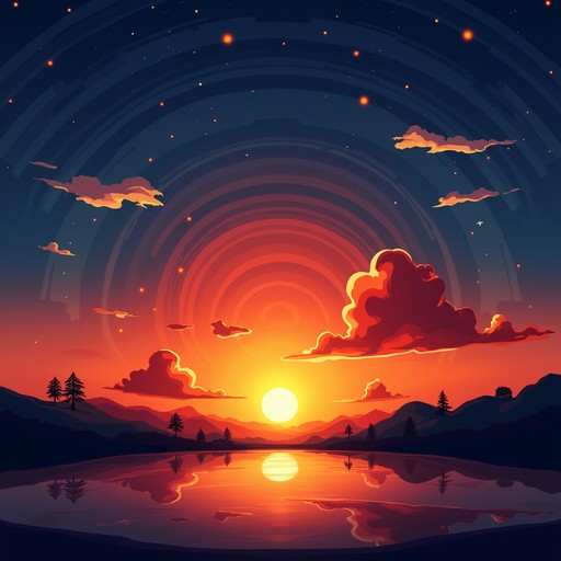 Free Radiant Sunset Reflection Image - Sunset, Reflection, Gradient ...