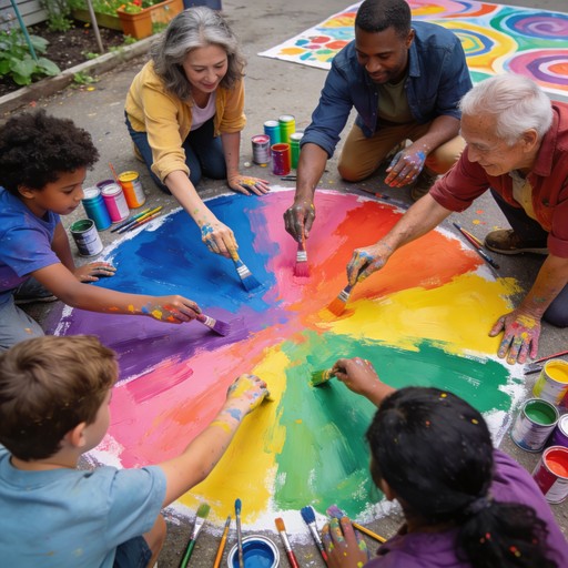 Community Craft Together Free Community Creates Together Image - Community, Mural, Painting ...