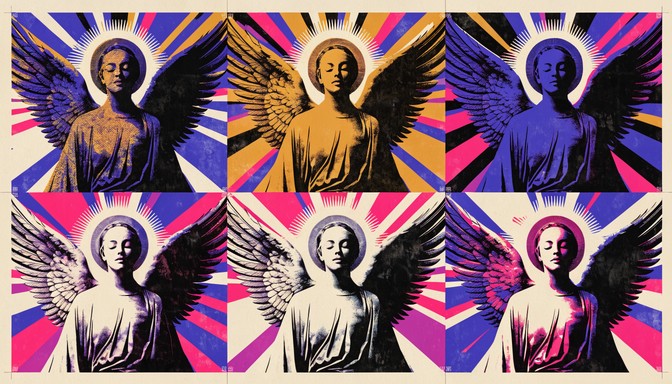 Free Angelic Grid Art Image - Angel, Wings, Halo | Download at StockCake