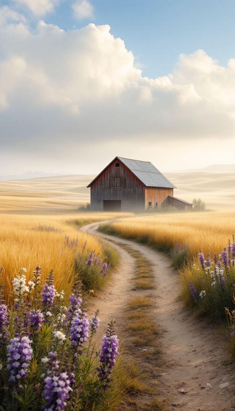 Free Misty Barn Path Photo - Barn, Rustic, Countryside | Download at ...