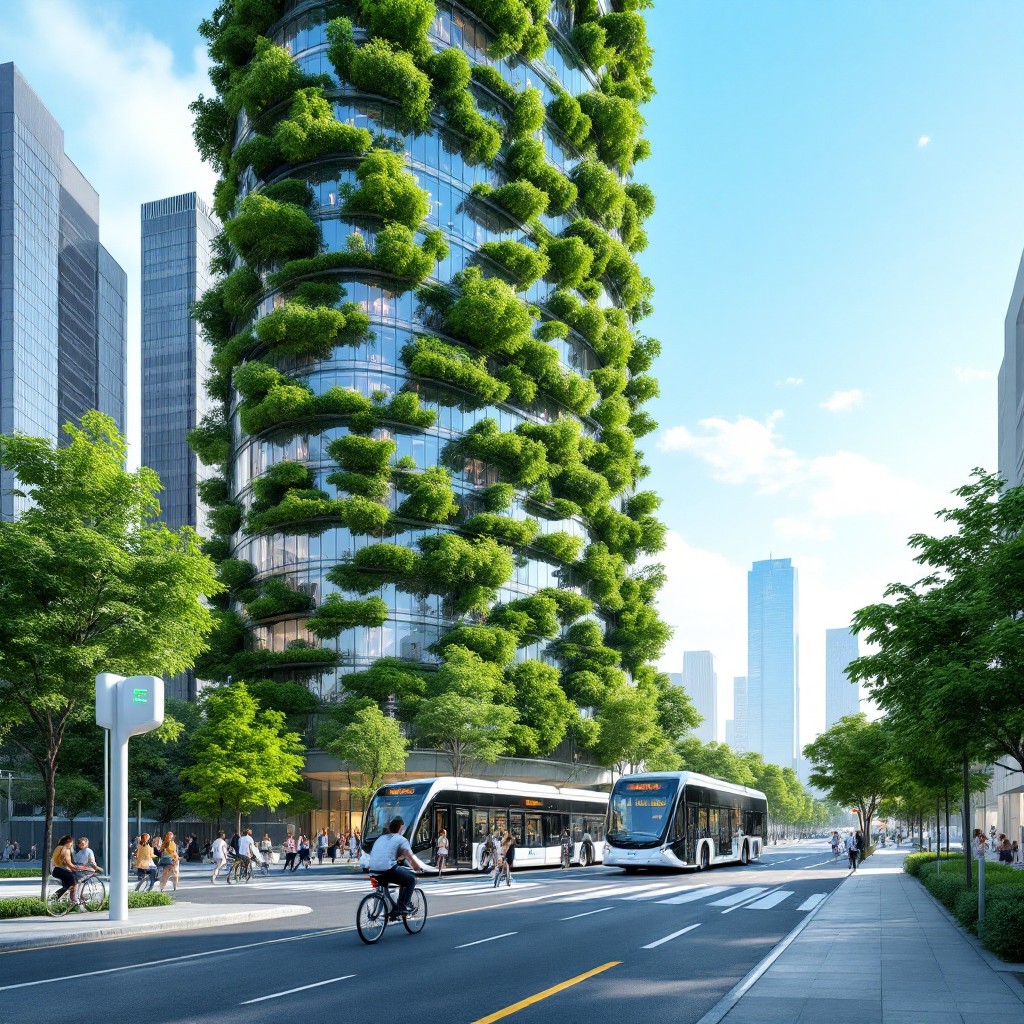 Free Green Urban Future Image - Sustainable, Skyscraper, Green ...
