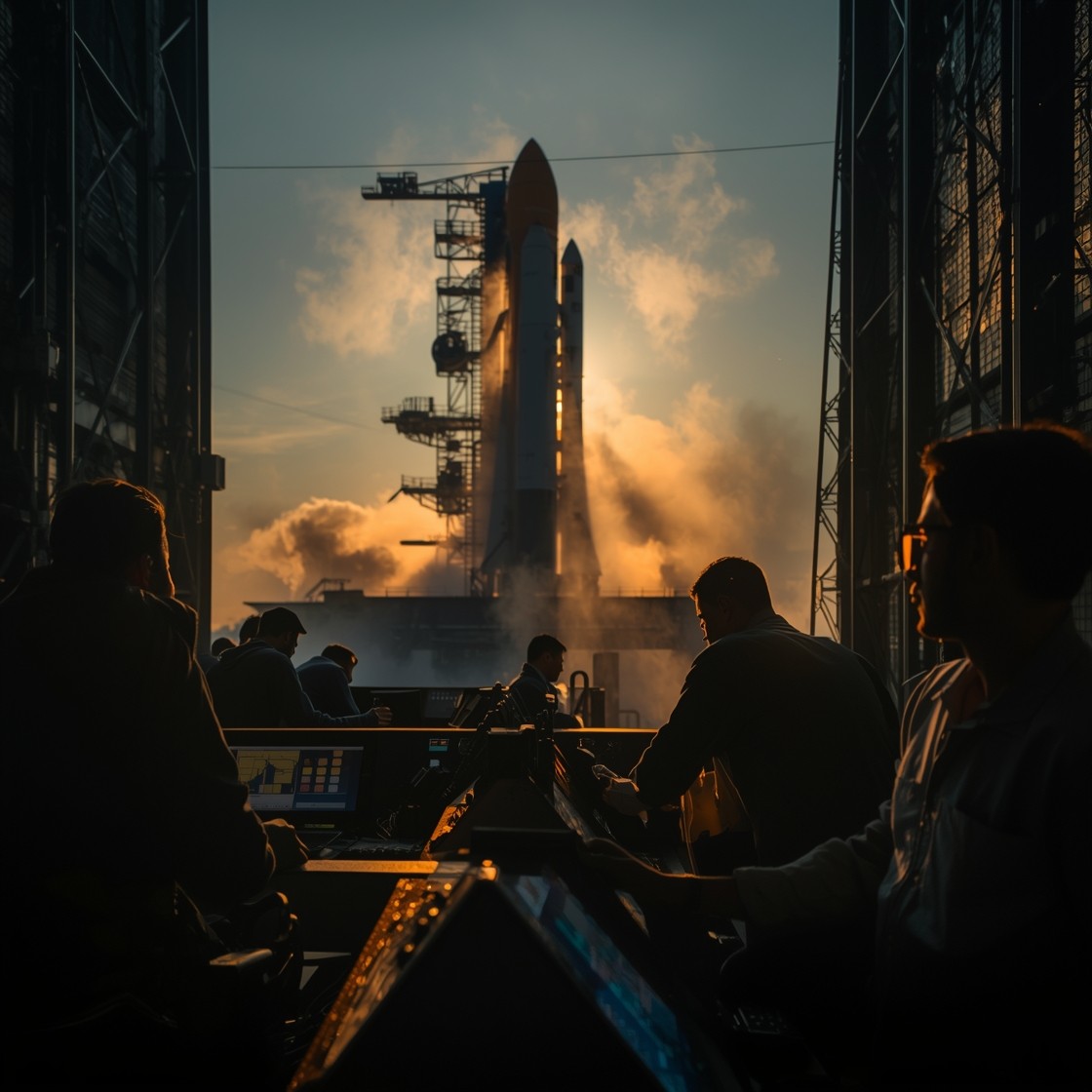 Free Launch Preparation Dawn Photo - Rocket, Launch, Spacecraft ...