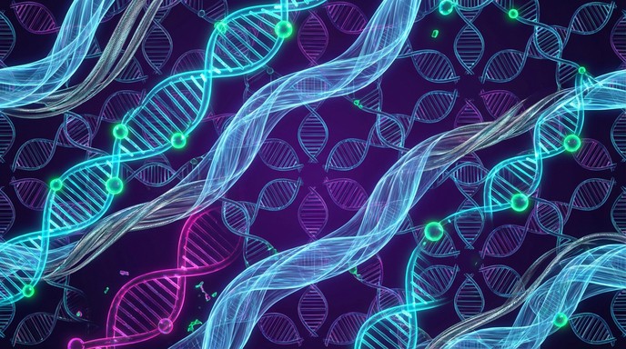 Genetic Ribbon Color Free Luminescent Genetic Code Image - Dna, Helix, Genetic | Download at ...