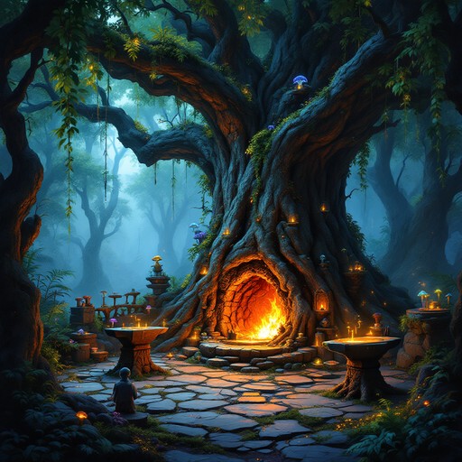 Free Enchanted Forest Forge Image - Fantasy, Forge, Dwarven | Download ...