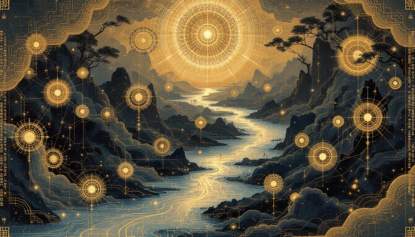 Free Digital Sacred Landscape Image - Mystical, Digital, Oriental ...