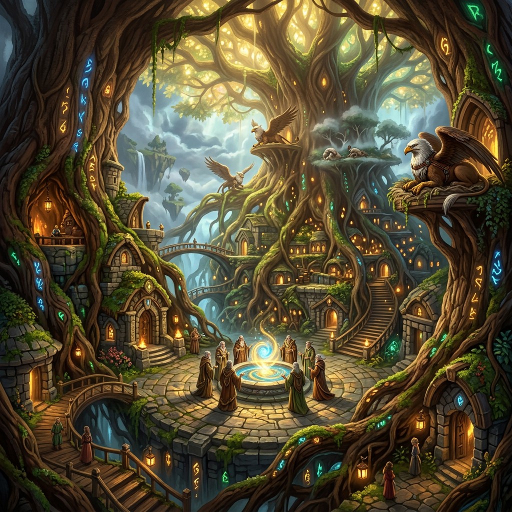 Tree Platform Civilization Free Ancient Tree Civilization Image - Fantasy, Tree, Civilization ...