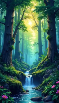 Thrive Waterfall Free Magical Forest Cascade Image - Forest, Magical, Waterfall ...