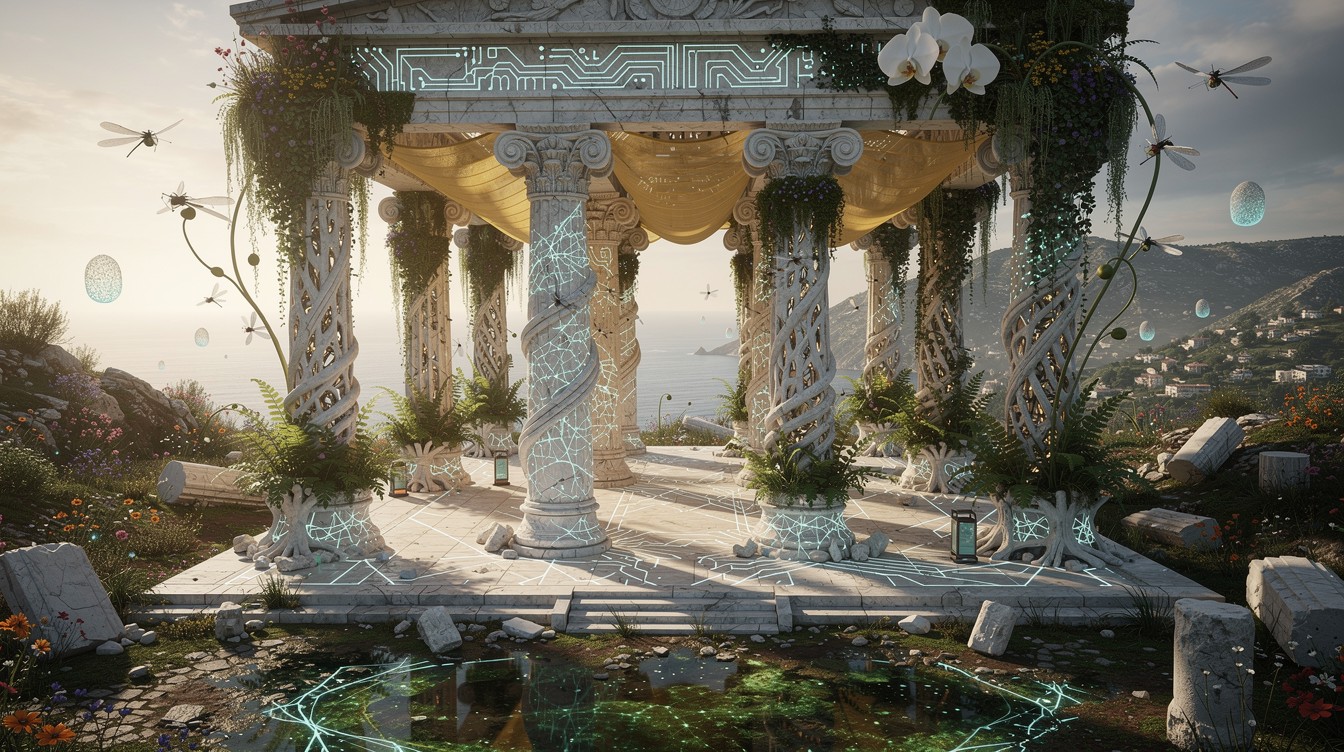 Free Living Temple Architecture Image - Bioluminescent, Architecture ...