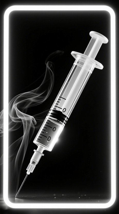 Free Glowing Cyberpunk Syringe Image - Syringe, Monochrome, Cyberpunk ...