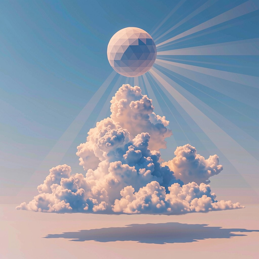 Free Geometric Cloud Ascension Image - 3d, Minimalist, Geometric ...