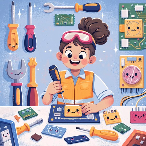 Free Playful Technology Learning Image - Technician, Workshop, Cartoon ...