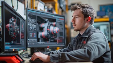 Free Focused CAD engineer Image - Engineering, Computer, Design ...