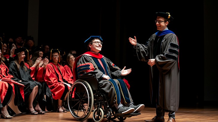 Free Graduation Ceremony Joy Image - Graduation, Joy, Wheelchair ...