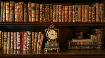 Free Antique Clock Display Image - Antique, Clock, Books | Download at ...