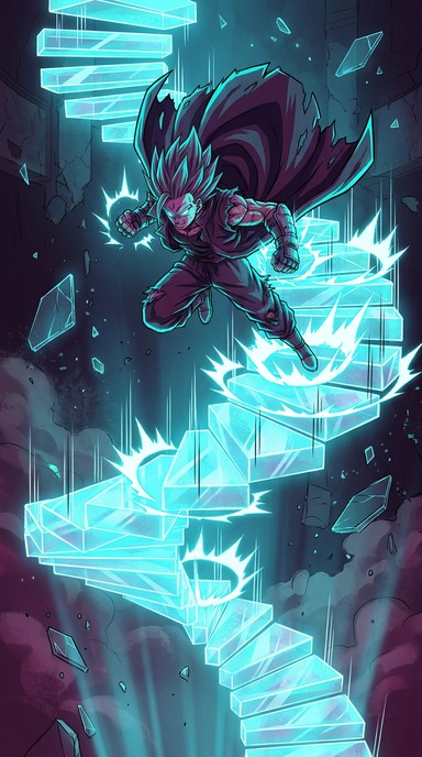 Free Ascending Neon Power Image - Anime, Warrior, Ascending | Download ...