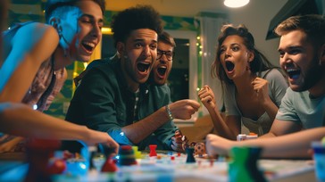 Free Exciting Game Night Image - Friends, Laughter, Boardgame ...