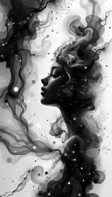 Free Cosmic Ink Dance Image - Monochrome, Cosmic, Abstract | Download ...